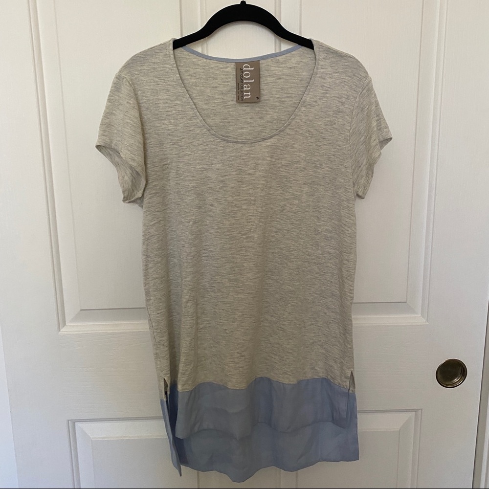 Anthropologie Dolan High Low Color Block Tee